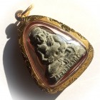 Pra Sangkajjai Nuea Pong Bailan See Tao 2521 BE Solid Gold Frame Pra Sangkajjai Nuea Pong Bailan See Tao 2521 BE Solid Gold Frame