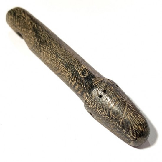 Palad Khik Nuea Mai Paya Ngiw Dam Gae 2470 BE Sacred Carved Wooden Lingam Palad Khik Nuea Mai Paya Ngiw Dam Gae 2470 BE Sacred Carved Wooden Lingam